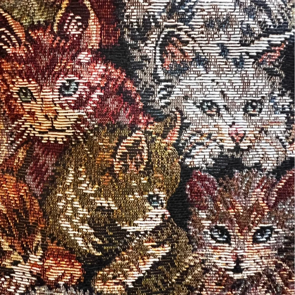 Long Thin Cat Tapestry Runner 50x6”